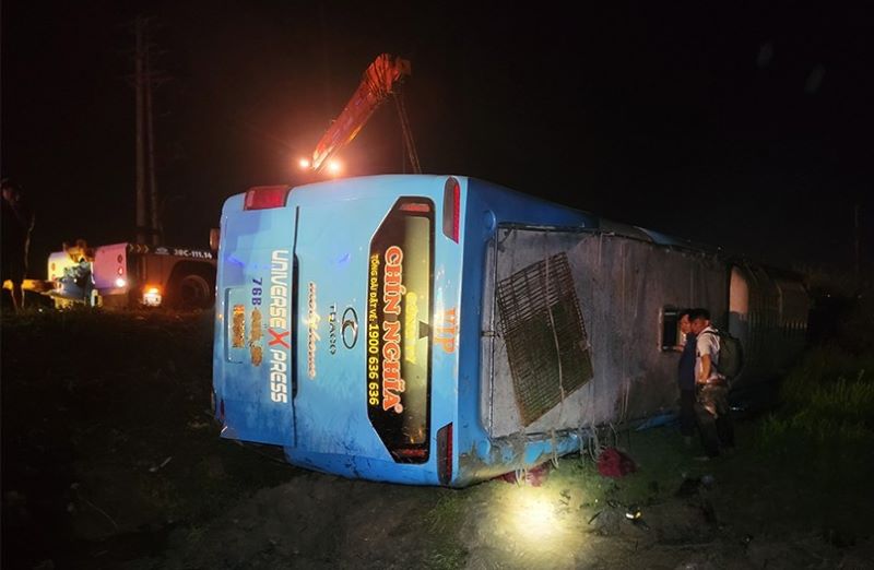 Hiện trường vụ tai nạn.