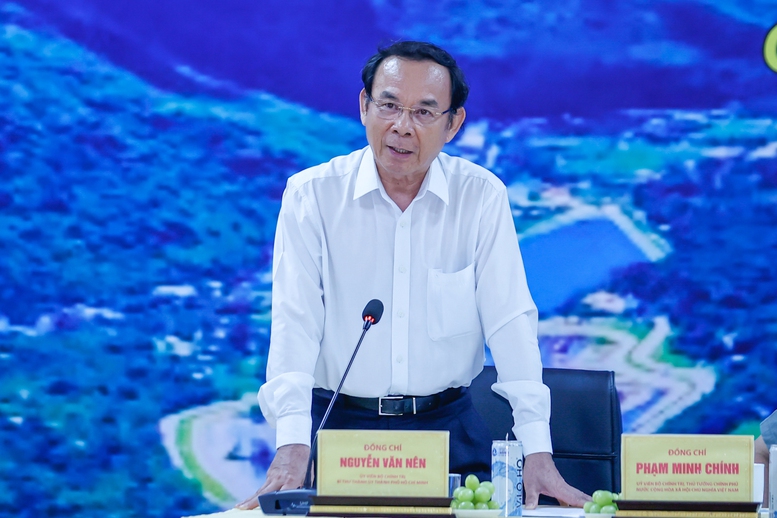 Bí thư Thành ủy TPHCM Nguyễn Văn Nên phát biểu - Ảnh: VGP/Nhật Bắc Bí thư Thành ủy TPHCM Nguyễn Văn Nên phát biểu - Ảnh: VGP/Nhật Bắc