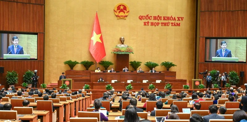 Kỳ họp thứ 8, Quốc hội khóa XV. Ảnh quochoi.vn.