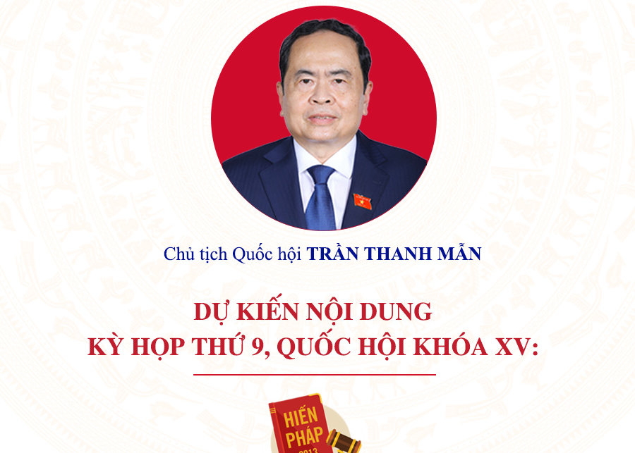 Dự kiến chương trình và nội dung của Kỳ họp thứ 9, Quốc hội khóa XV