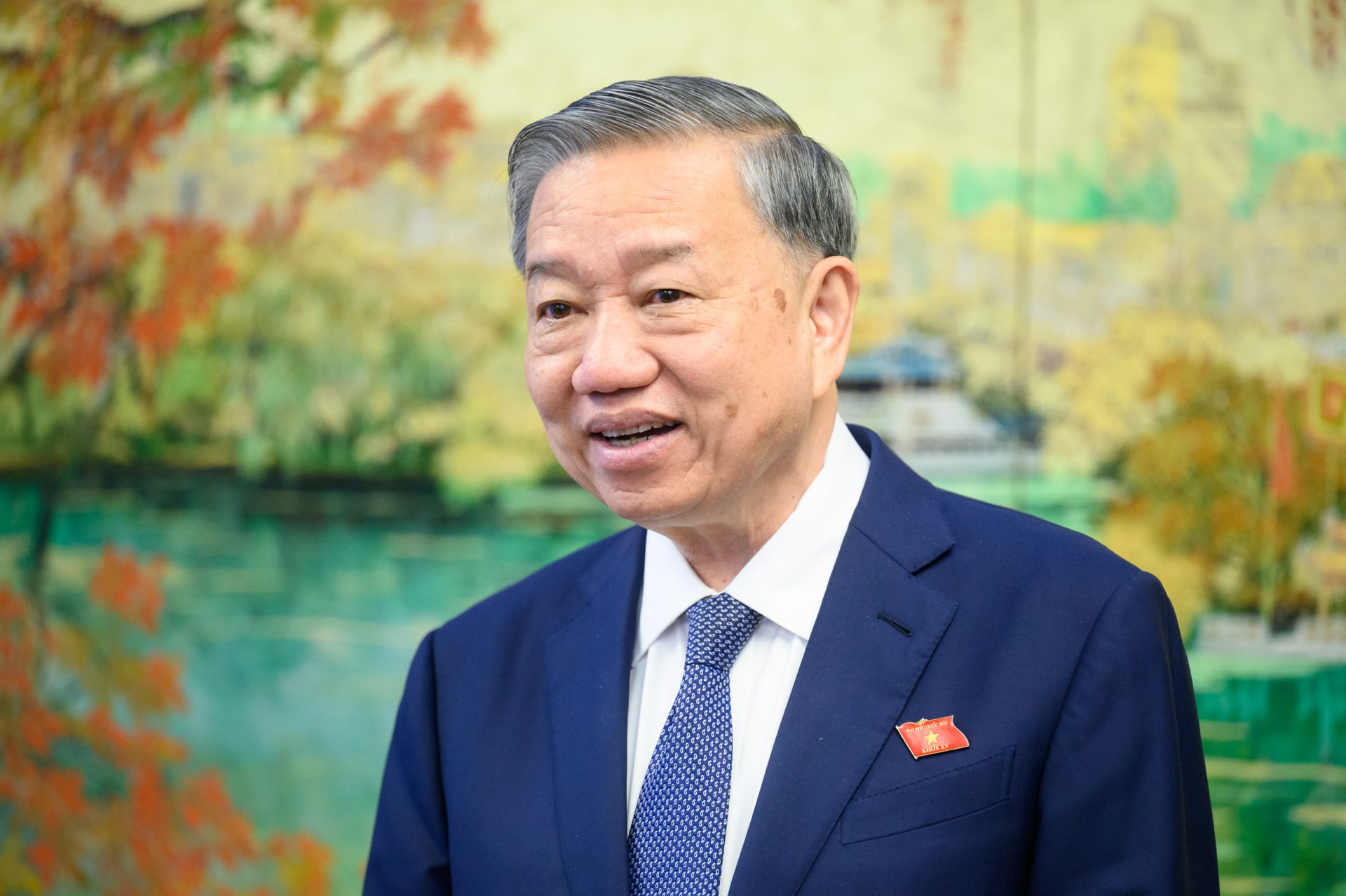 Tổng Bí thư Tô Lâm phát biểu. Ảnh quochoi.vn.