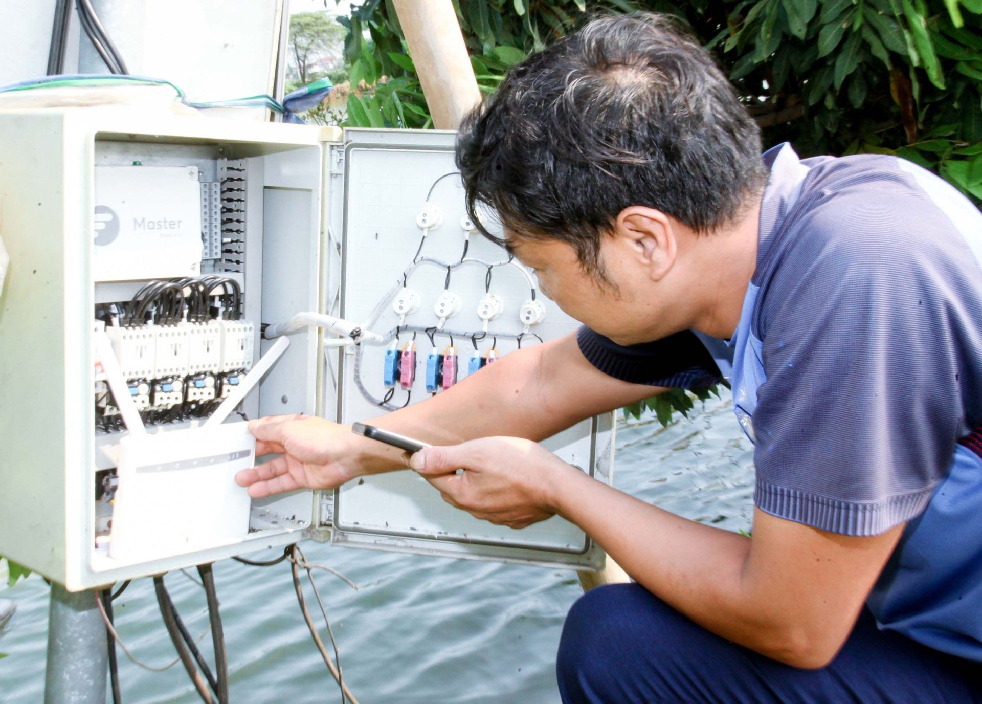 Nhờ ứng dụng công nghệ sinh học, mô hình nuôi thâm canh cá của anh Phạm Văn Tấn, thị trấn Tam Hồng (Yên Lạc) cho hiệu quả kinh tế cao hơn nhiều lần so với phương thức truyền thống. Nhờ ứng dụng công nghệ sinh học, mô hình nuôi thâm canh cá của anh Phạm Văn Tấn, thị trấn Tam Hồng (Yên Lạc) cho hiệu quả kinh tế cao hơn nhiều lần so với phương thức truyền thống.