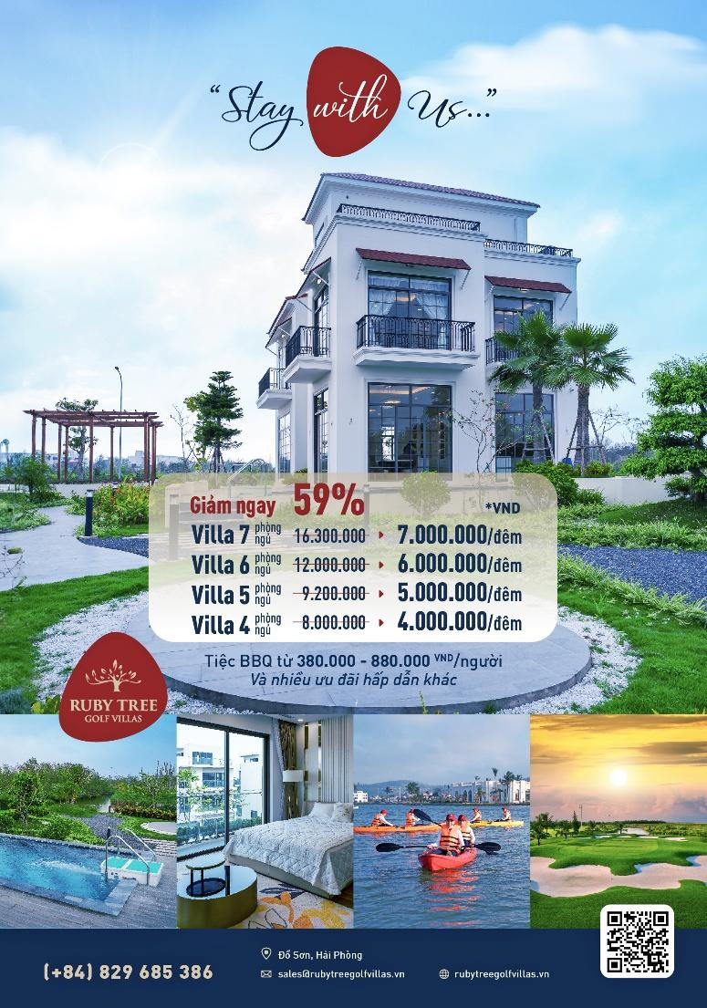 Chương trình ưu đãi hấp dẫn đang được Ruby Tree Golf Villas áp dụng đến 31/5/2025 Chương trình ưu đãi hấp dẫn đang được Ruby Tree Golf Villas áp dụng đến 31/5/2025