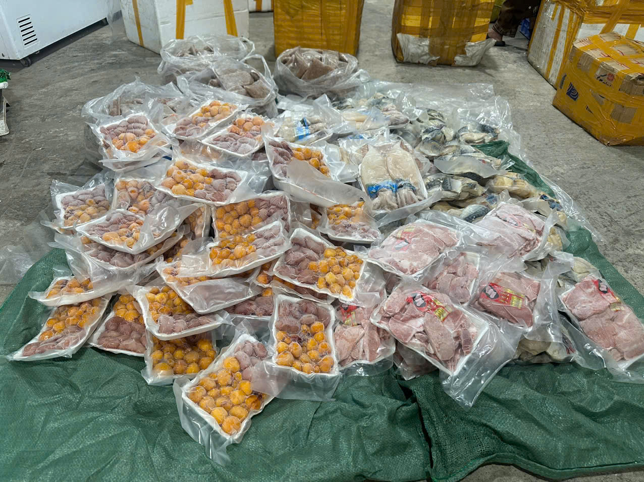 Lực lượng QLTT tỉnh Thái Nguyên liên tiếp phát hiện thực phẩm đông lạnh không rõ nguồn gốc xuất xứ Lực lượng QLTT tỉnh Thái Nguyên liên tiếp phát hiện thực phẩm đông lạnh không rõ nguồn gốc xuất xứ