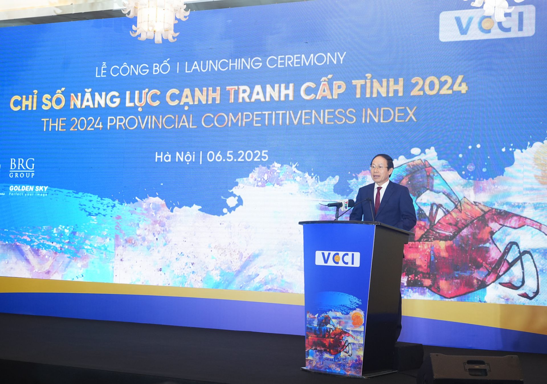 Đồng ch&iacute; L&ecirc; Tiến Ch&acirc;u, B&iacute; thư Th&agrave;nh uỷ ph&aacute;t biểu tại Lễ c&ocirc;ng bố.