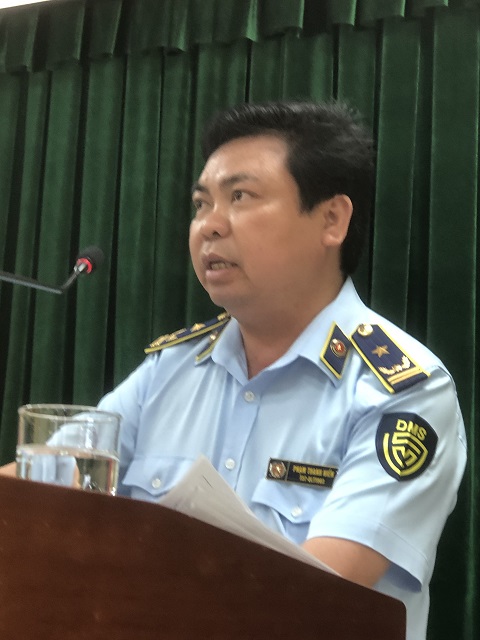 Ông Phạm Thanh Hiền phát biểu ý kiến nhận nhiệm vụ. Ảnh: Viết Hiền