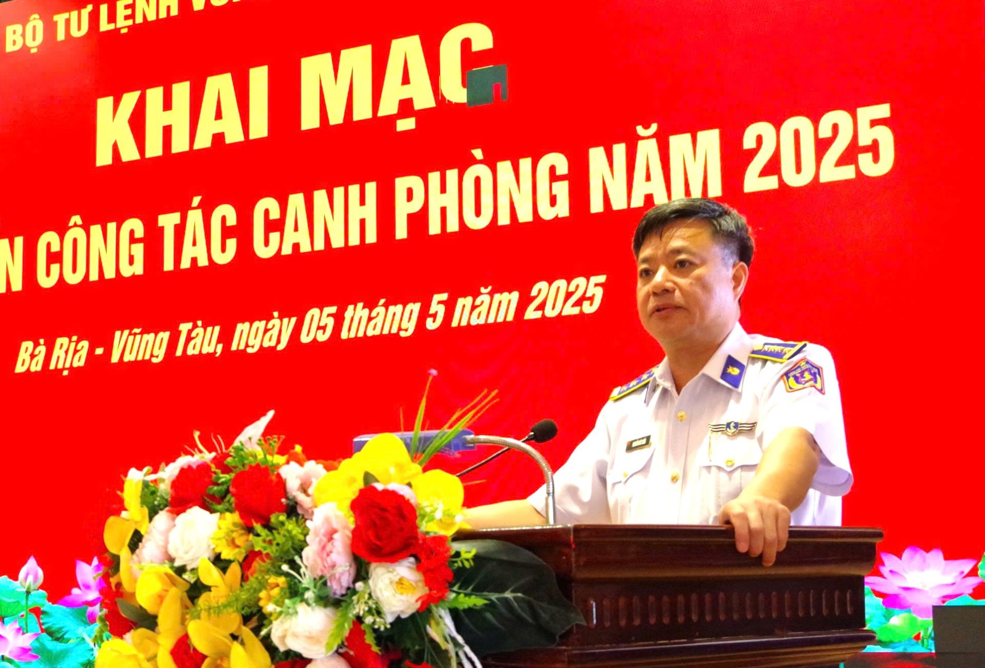 Vùng Cảnh sát biển 3 khai mạc tập huấn đóng quân canh phòng năm 2025