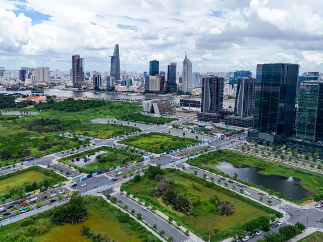 Khu đô thị mới Thủ Thiệm - nơi xây dựng dự án Cung Thiếu nhi TP. Hồ Chí Minh