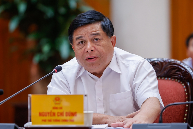 Phó Thủ tướng Nguyễn Chí Dũng phát biểu tại cuộc họp - Ảnh: VGP/Nhật Bắc