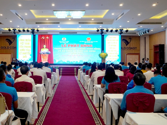 Quảng Bình phát động Tháng Công nhân và Tháng hành động về an toàn, vệ sinh lao động năm 2025