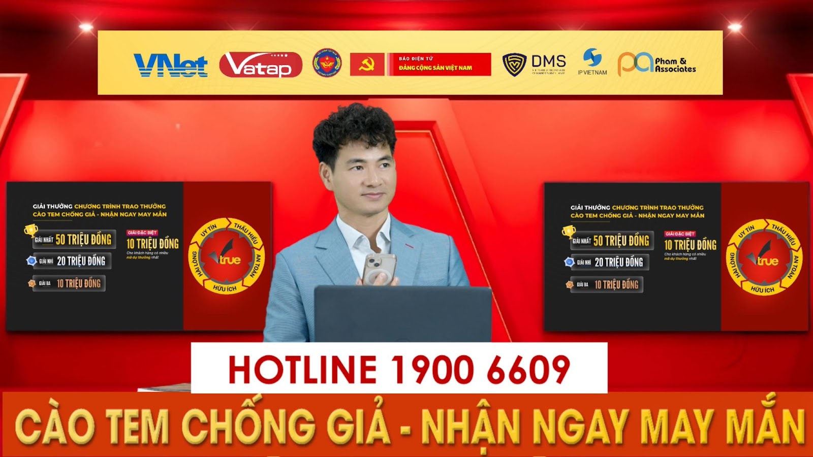 NSND Xuân Bắc dẫn chương trình trao thưởng “Cào tem chống giả - Nhận ngay may mắn” NSND Xuân Bắc dẫn chương trình trao thưởng “Cào tem chống giả - Nhận ngay may mắn”