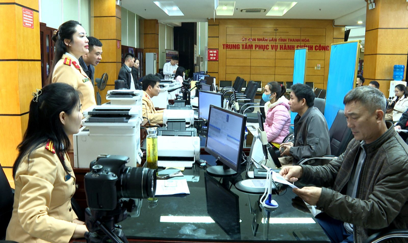 Công an tỉnh Thanh Hóa đã giải quyết gần 1.300 hồ sơ cấp, đổi giấy phép lái xe