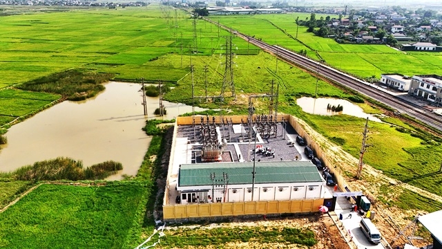 Toàn cảnh trạm biến áp 110kV Nam Cấm