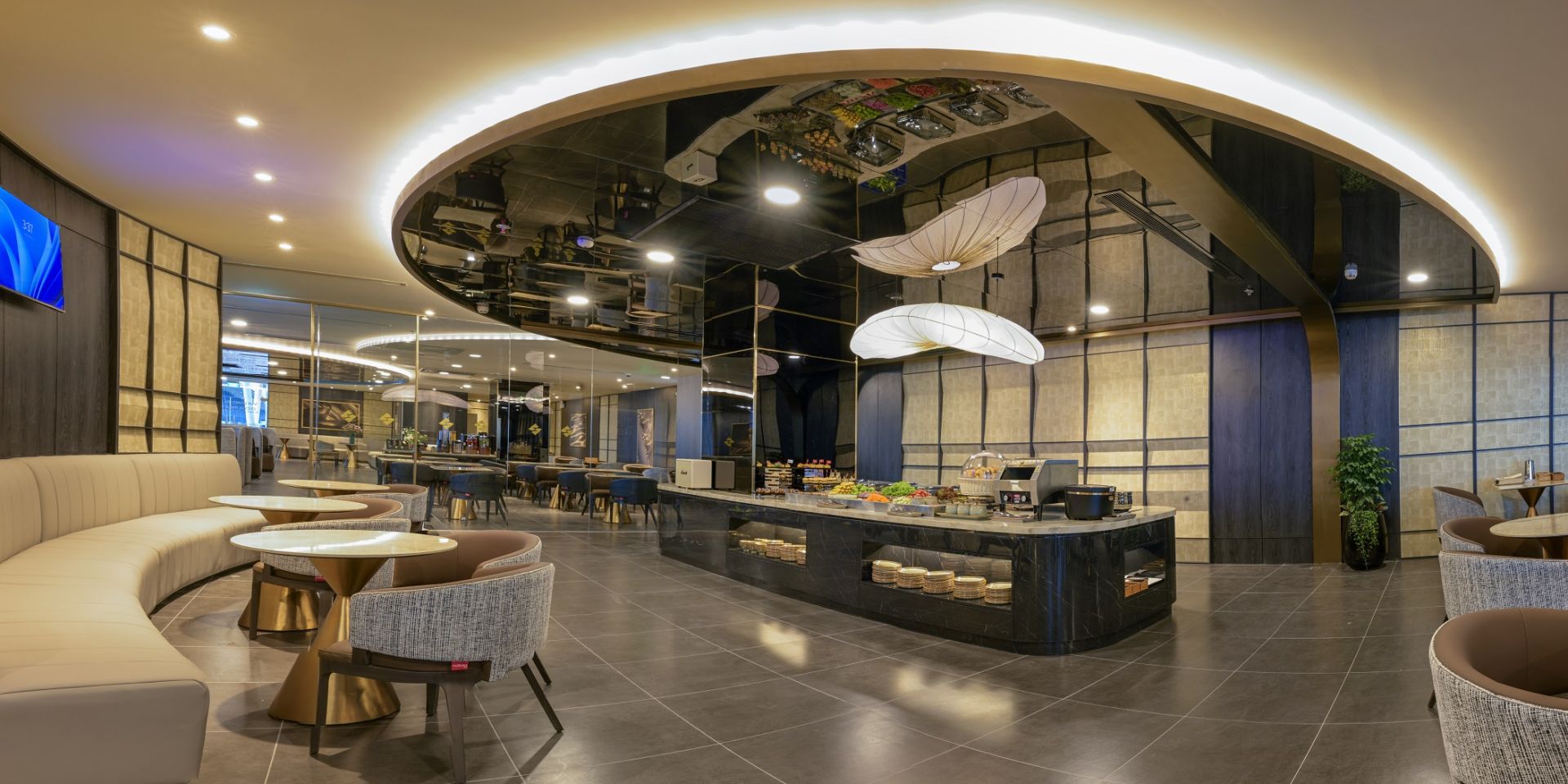 The SENS Lounge_phòng chờ thương gia mới tại T3 của SASCO theo ý tưởng làng nghề lụa truyền thống