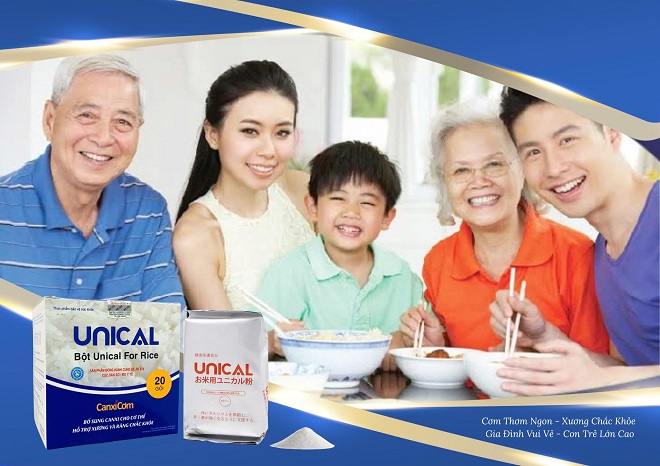 Canxi Unical - Canxi Cơm Nhật Bản: Bí quyết hấp thụ canxi tối ưu cho cả gia đình