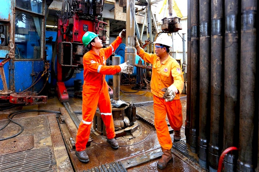 Người lao động Vietsovpetro trên giàn khoan Người lao động Vietsovpetro trên giàn khoan