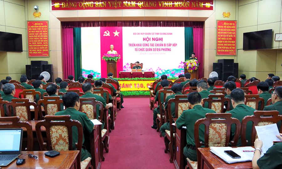 Quảng Bình chuẩn bị sắp xếp tổ chức quân sự địa phương