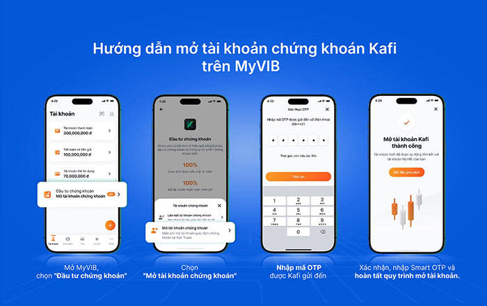 Các bước mở tài khoản chứng khoán trên MyVIB Các bước mở tài khoản chứng khoán trên MyVIB