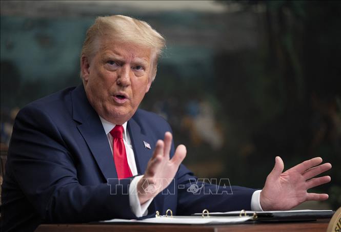 Tổng thống Mỹ Donald Trump đã lập danh sách khoảng 20 đối tác làm trọng tâm cho những cuộc đàm phán ban đầu. Ảnh: AFP/ TTXVN