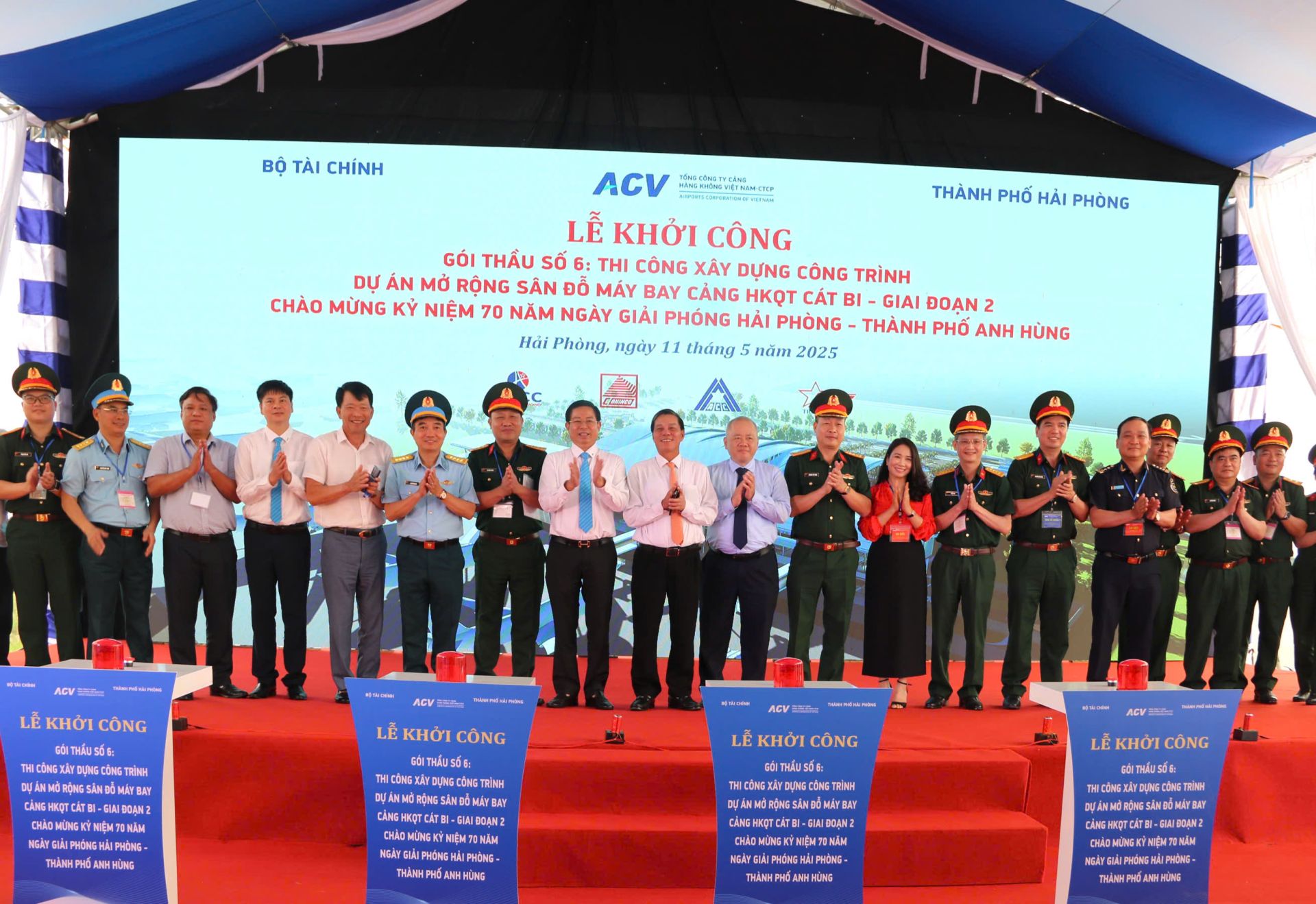 Khởi công Dự án mở rộng sân đỗ máy bay – Cảng Hàng không quốc tế Cát Bi (giai đoạn 2)