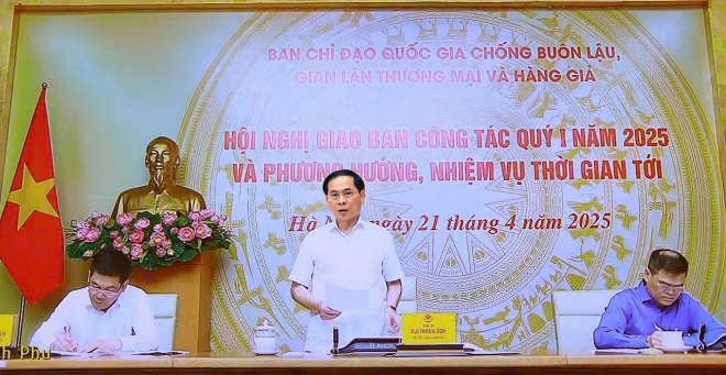 Phó Thủ tướng Chính phủ Bùi Thanh Sơn - Trưởng Ban Chỉ đạo 389 quốc gia kết luận Hội nghị