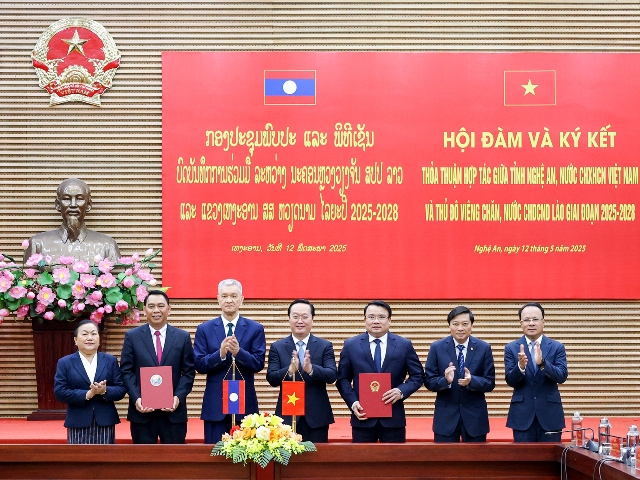 Ký kết hợp tác giữa Nghệ An và Thủ đô Viêng Chăn: Mở rộng cơ hội phát triển song phương