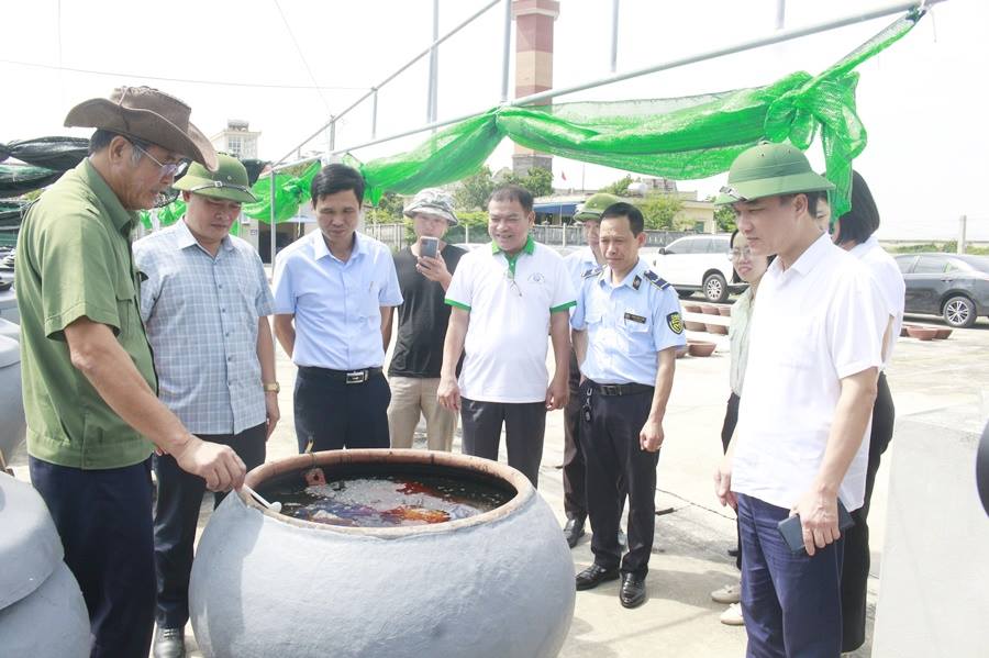 Đoàn kiểm tra liên ngành ATTP Nam Định làm việc với huyện Giao Thủy