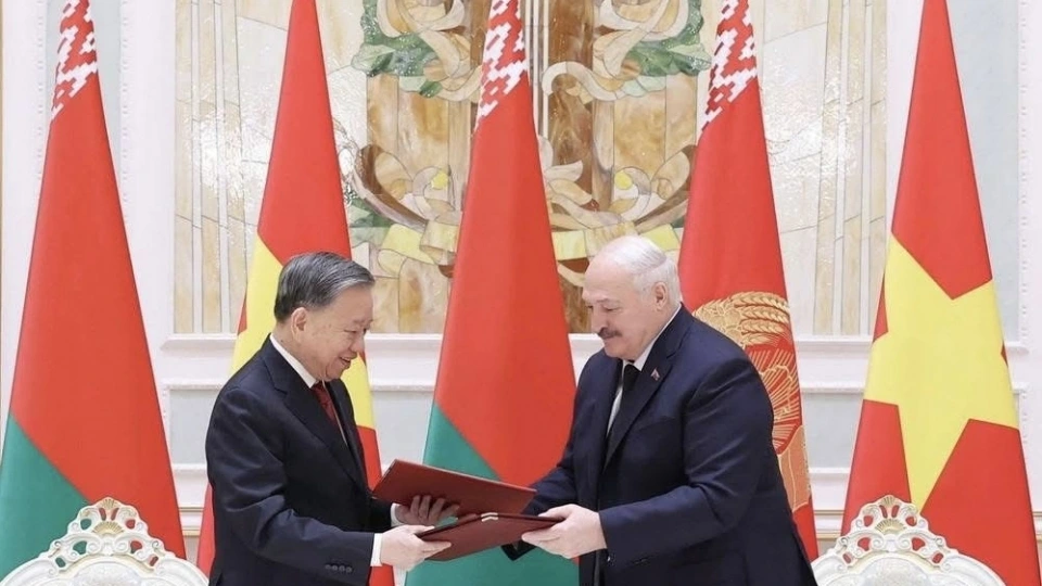 Tin của Đài Belarus về chuyến thăm của Tổng Bí thư Tô Lâm
