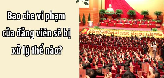Tổ chức, cá nhân có hành vi bao che, che giấu vi phạm của đảng viên có thể bị xử lý hình sự