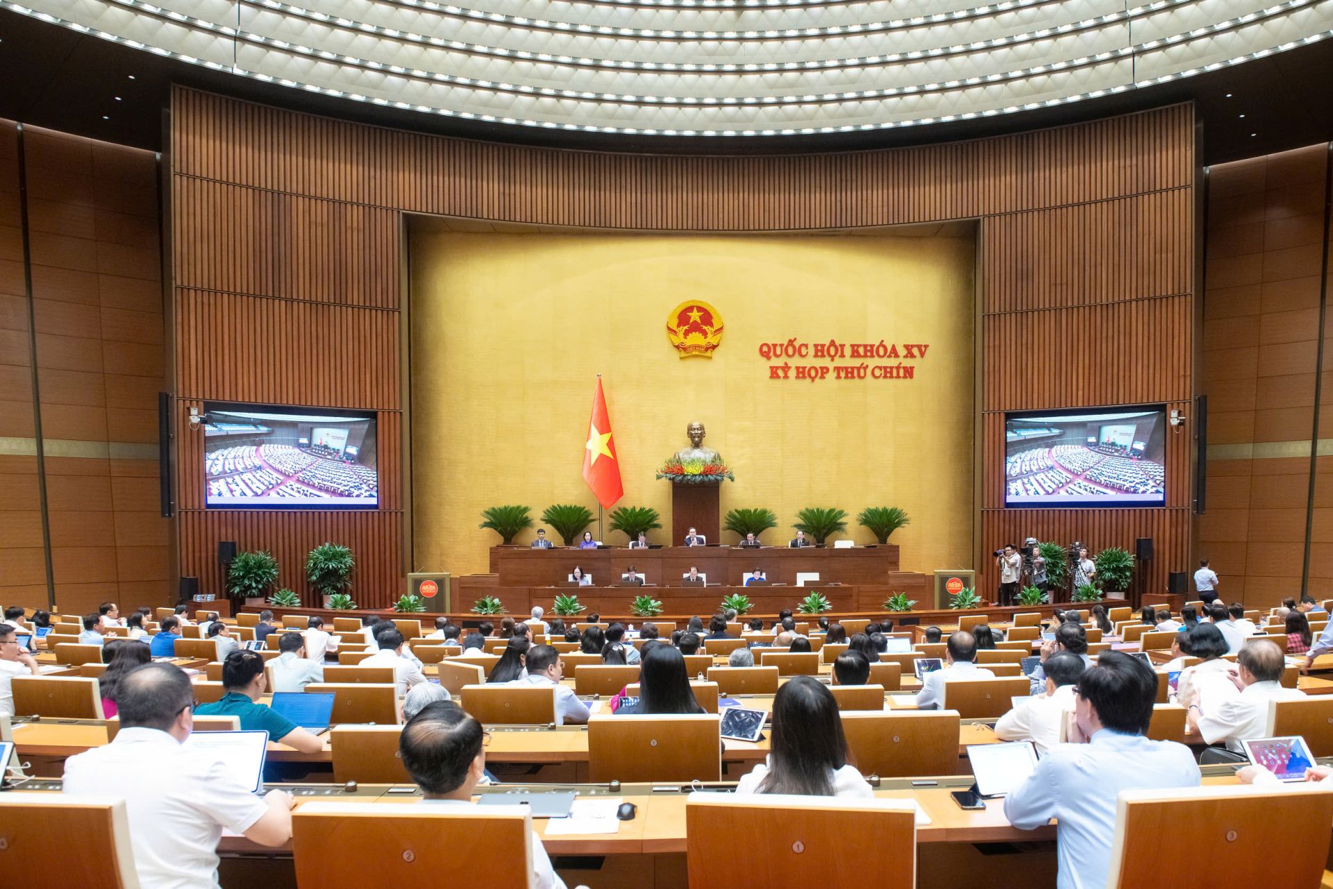 Kỳ họp thứ 9, Quốc hội khóa XV. Ảnh quochoi.vn.