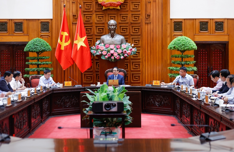 Thủ tướng Phạm Minh Chính chủ trì cuộc họp về kế hoạch hành động xây dựng và phát triển ngành ngoại giao tới năm 2030 và tầm nhìn 2045 - Ảnh: VGP/Nhật Bắc Thủ tướng Phạm Minh Chính chủ trì cuộc họp về kế hoạch hành động xây dựng và phát triển ngành ngoại giao tới năm 2030 và tầm nhìn 2045 - Ảnh: VGP/Nhật Bắc