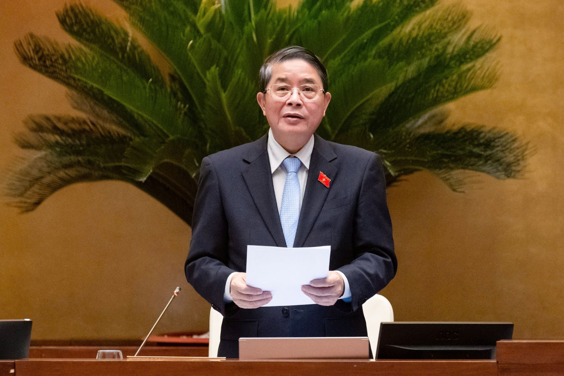 Phó Chủ tịch Quốc hội Nguyễn Đức Hải điều hành Phiên họp