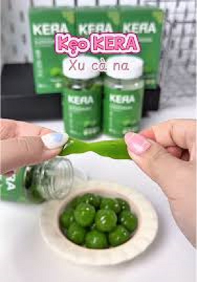 sản phẩm Thực phẩm bổ sung Kera SuperGreens Gummies (kẹo Kera) của Công ty cổ phần Tập đoàn Chị Em Rọt