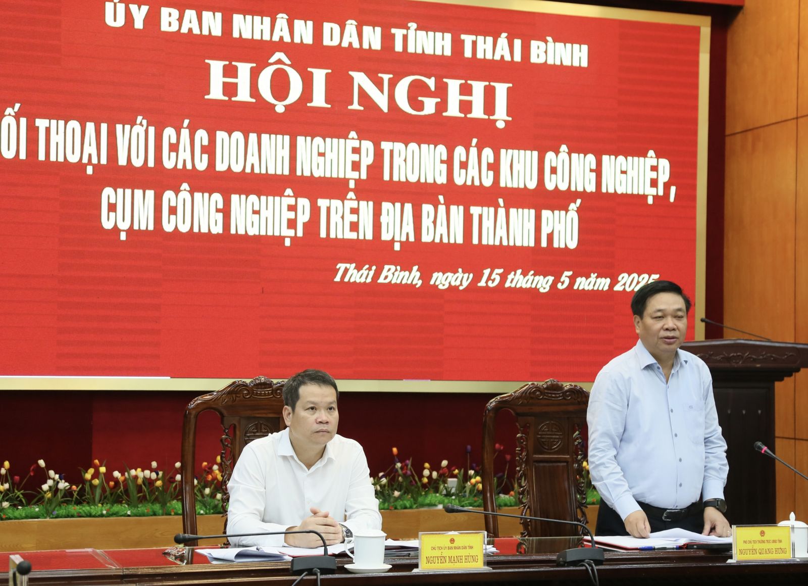 Đối thoại với các doanh nghiệp trong khu công nghiệp, cụm công nghiệp trên địa bàn TP. Thái Bình