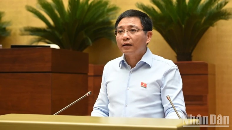 Bộ trưởng Tài chính Nguyễn Văn Thắng. (Ảnh: BÙI GIANG)