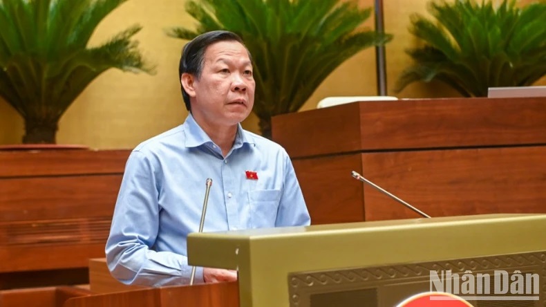 Chủ nhiệm Ủy ban Kinh tế và Tài chính của Quốc hội Phan Văn Mãi. (Ảnh: BÙI GIANG)