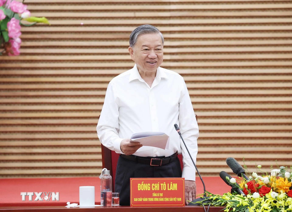 Tổng Bí thư Tô Lâm làm việc với Ban thường vụ Tỉnh uỷ Nghệ An