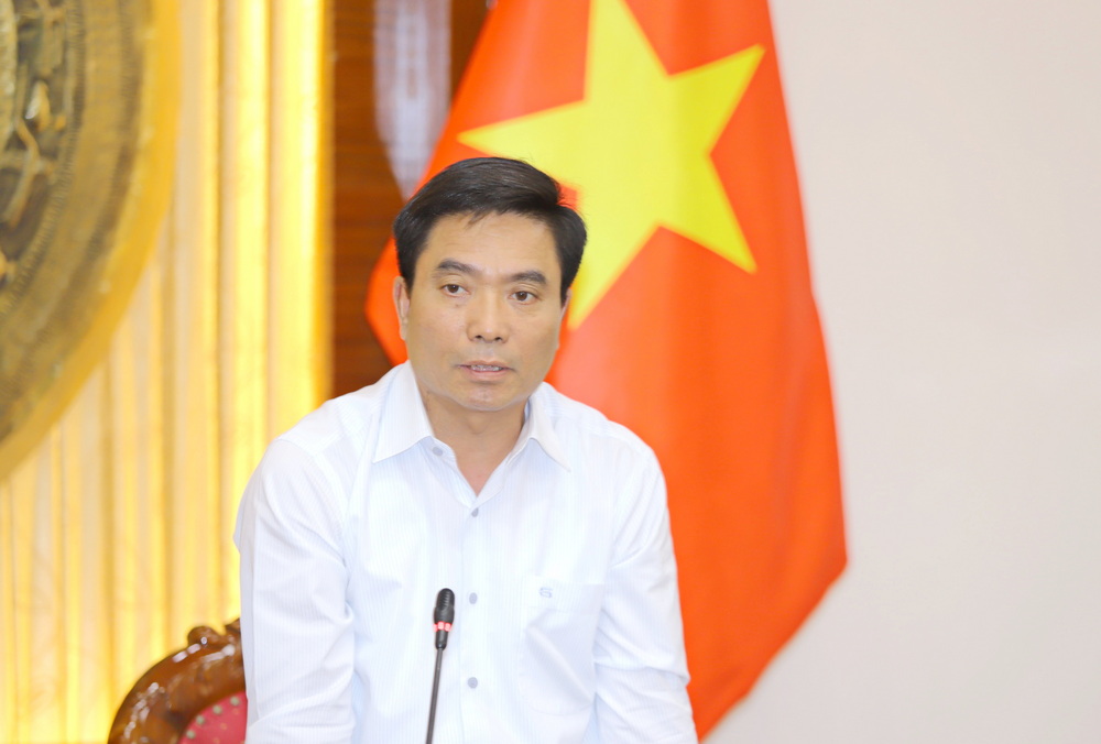 Bí thư Tỉnh ủy Nguyễn Doãn Anh phát biểu tại buổi làm việc.