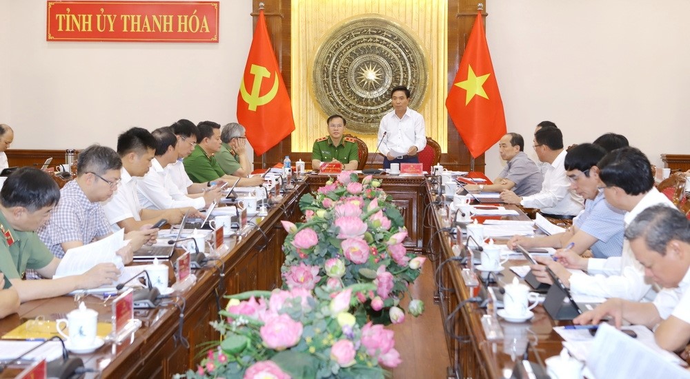 Ban Thường vụ Tỉnh ủy Thanh Hóa làm việc với Đoàn công tác Bộ Công an về chuyển đổi số