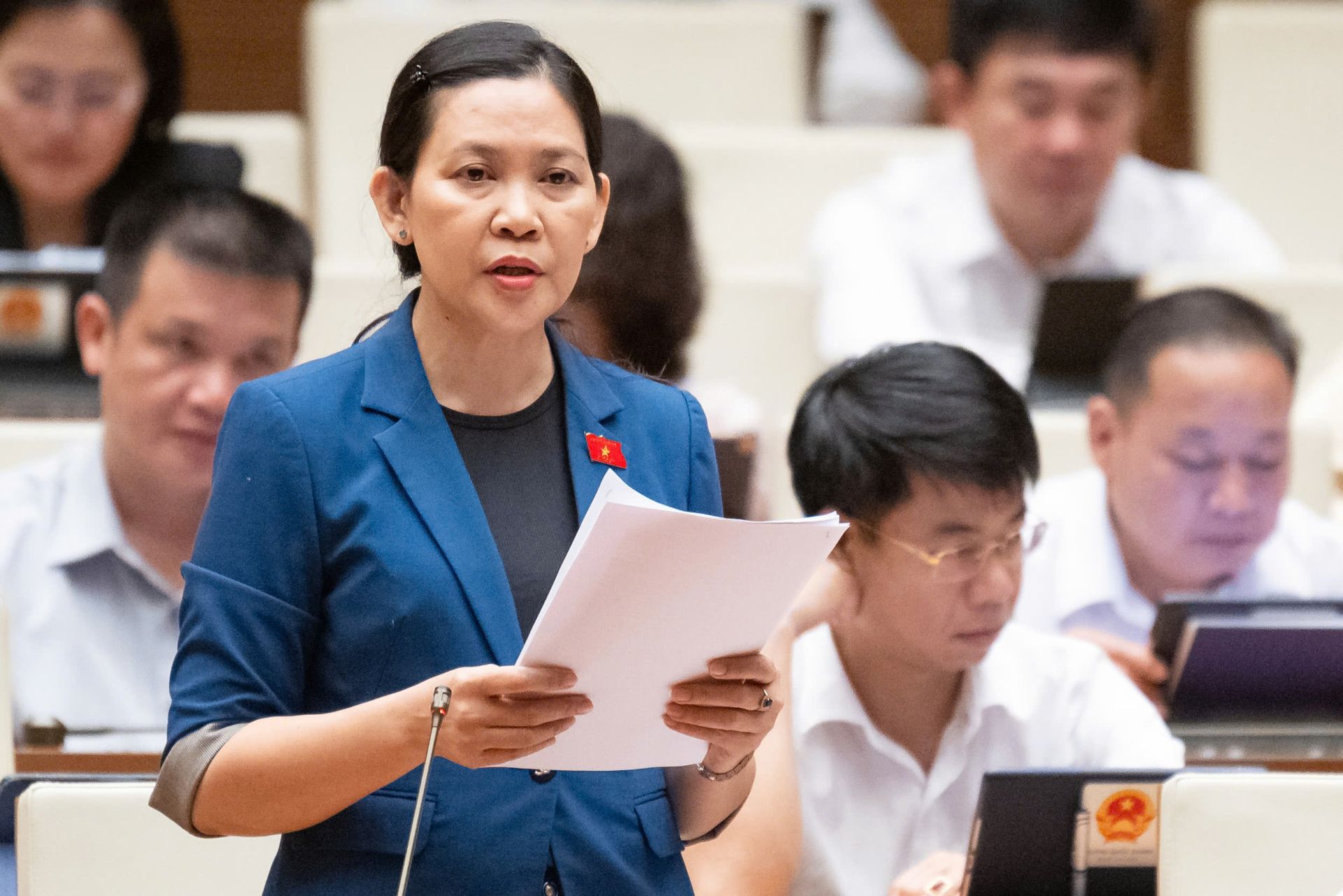 Đại biểu Huỳnh Thị Ánh Sương - Đoàn ĐBQH tỉnh Quảng Ngãi