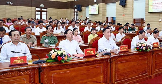 Đại biểu BTC và lãnh đạo, quan khách tham dự Lễ công bố.