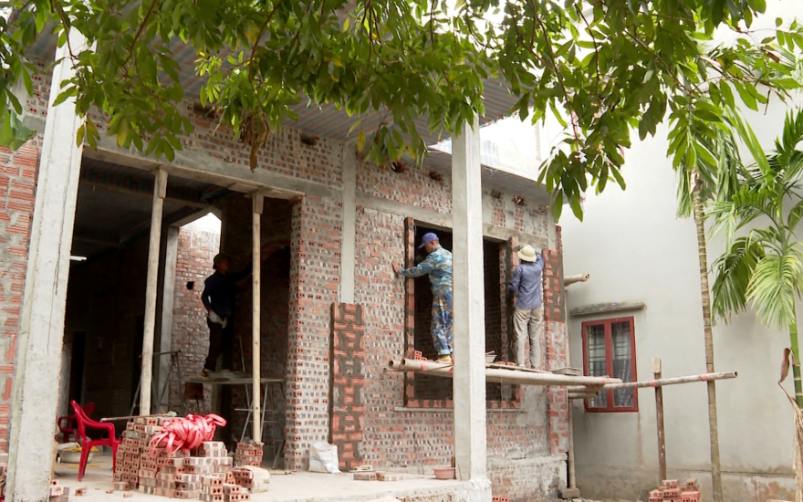 Thái Bình: 100% hộ nghèo, cận nghèo thuộc Đề án xóa nhà tạm đã khởi công xây dựng nhà ở