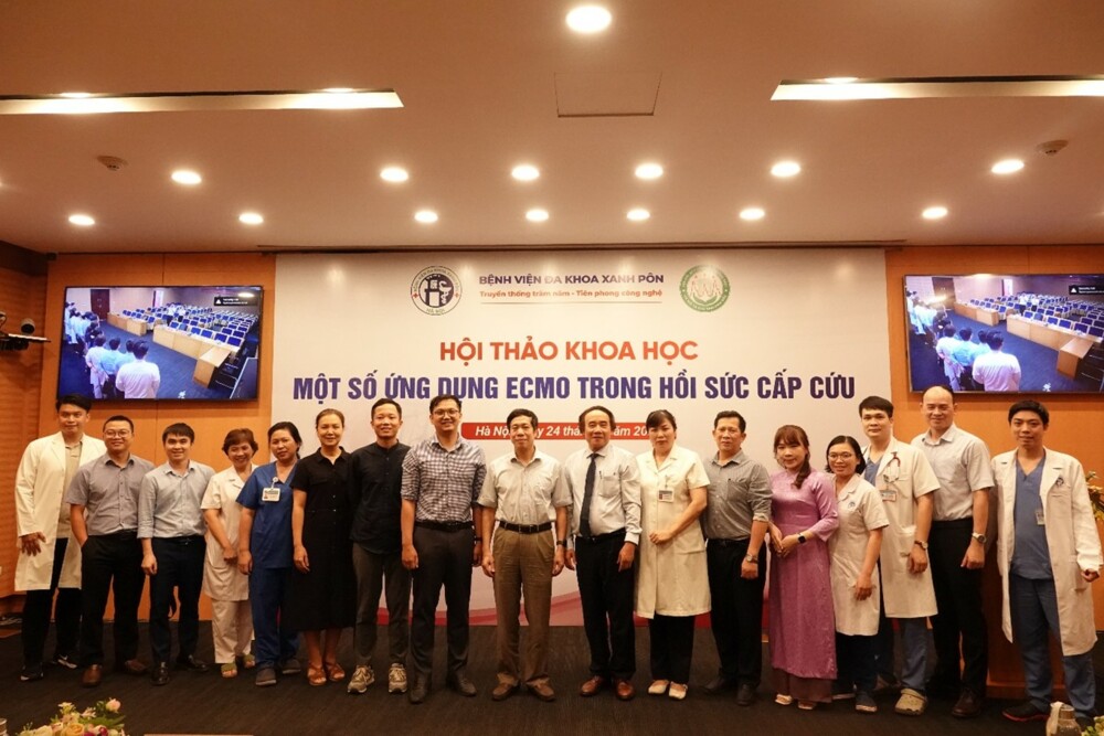 Bệnh viện Đa khoa Xanh Pôn tổ chức Hội thảo khoa học về ứng dụng ECMO trong hồi sức cấp cứu
