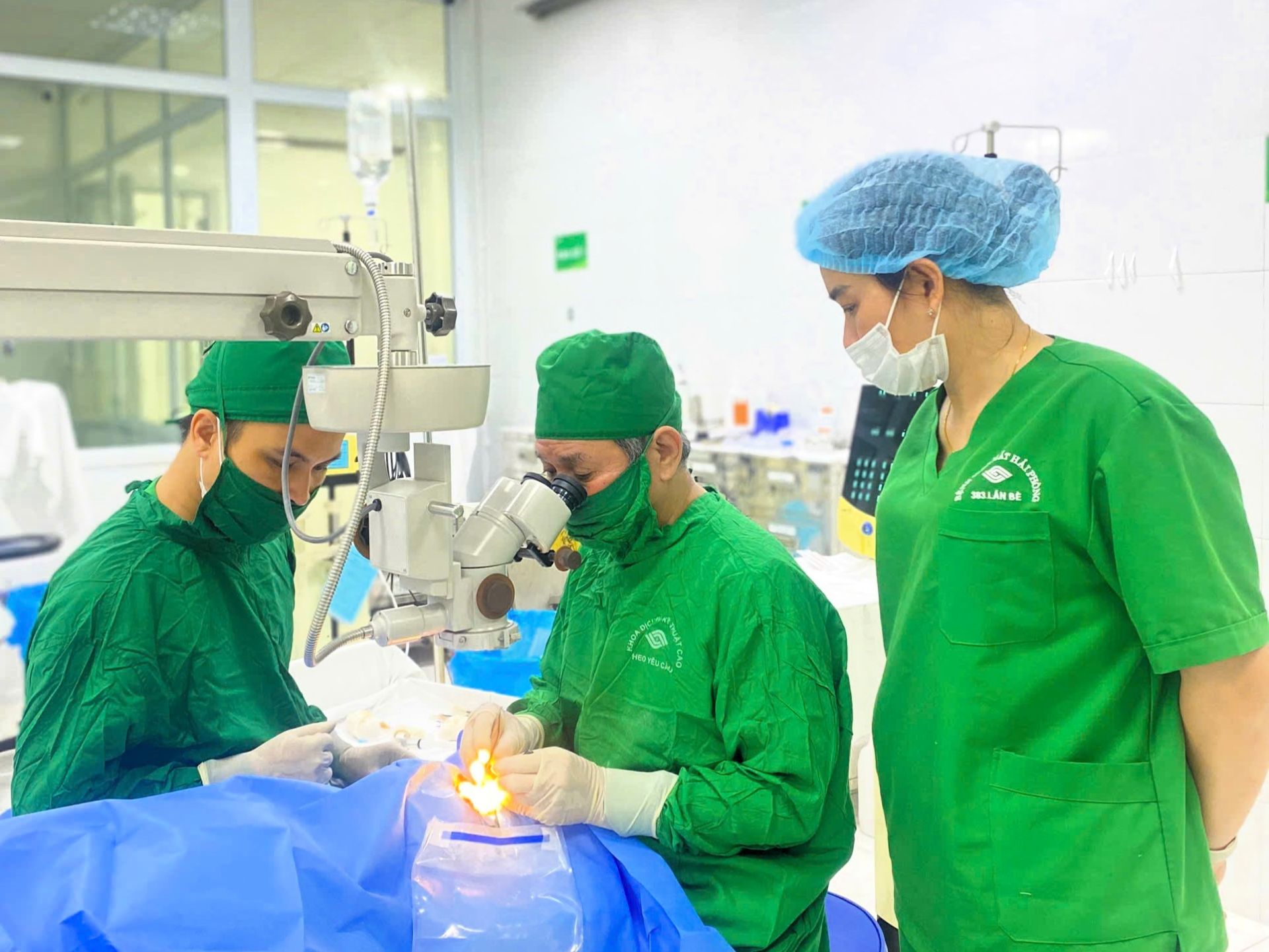 Bệnh viện Mắt Hải Phòng kịp thời cứu chữa ca tai nạn dây thép đâm xuyên mắt trái