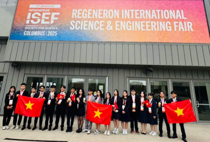 Đoàn Việt Nam đạt thành tích cao tại Hội thi Khoa học kỹ thuật quốc tế 2025