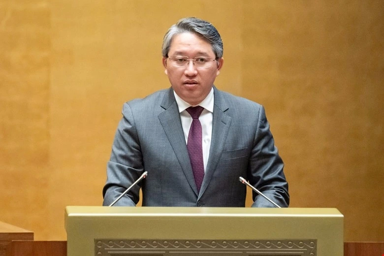 Bộ trưởng Bộ Tư pháp Nguyễn Hải Ninh. Ảnh quochoi.vn.