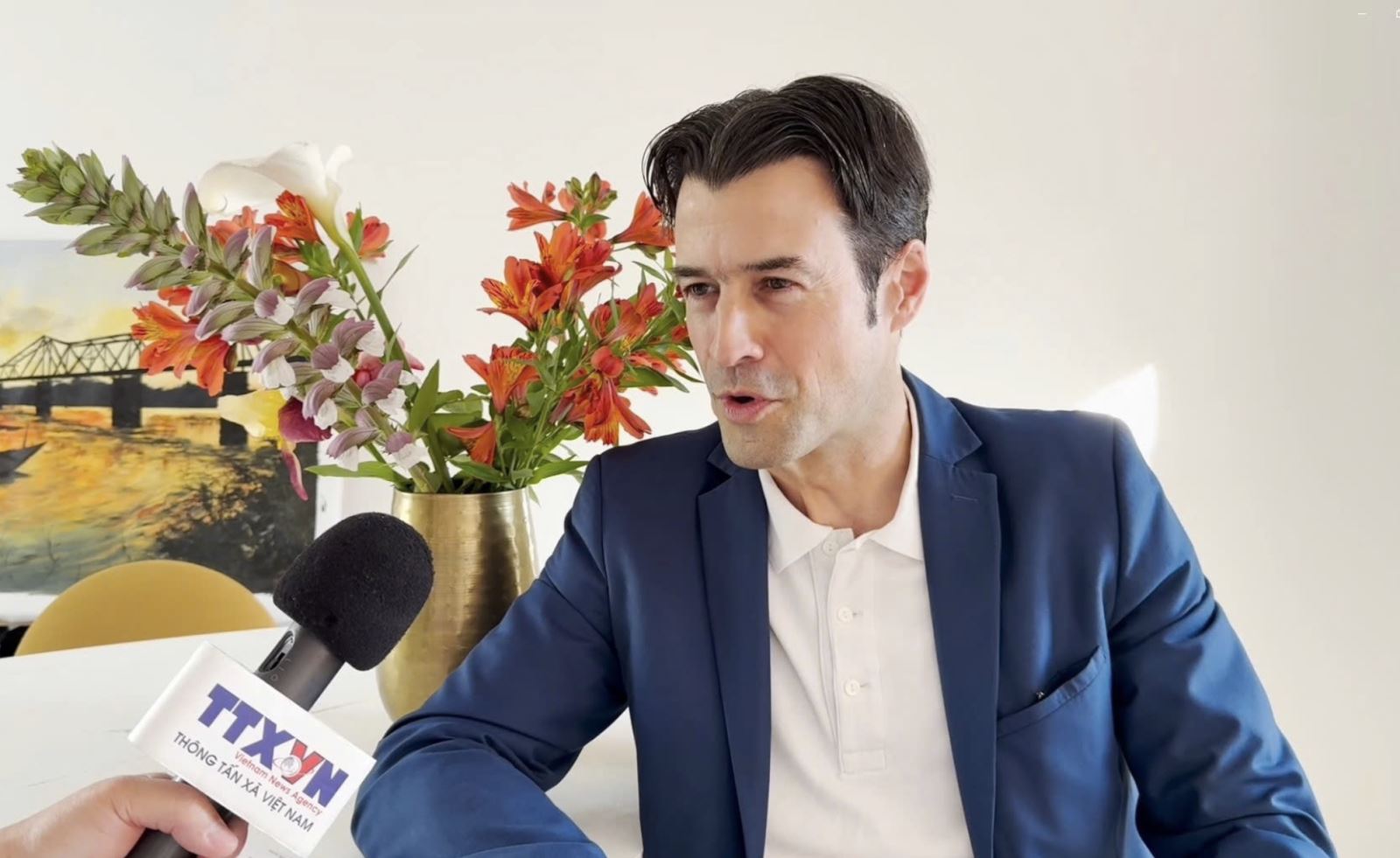 Nhà sử học Pháp Pierre Journoud.