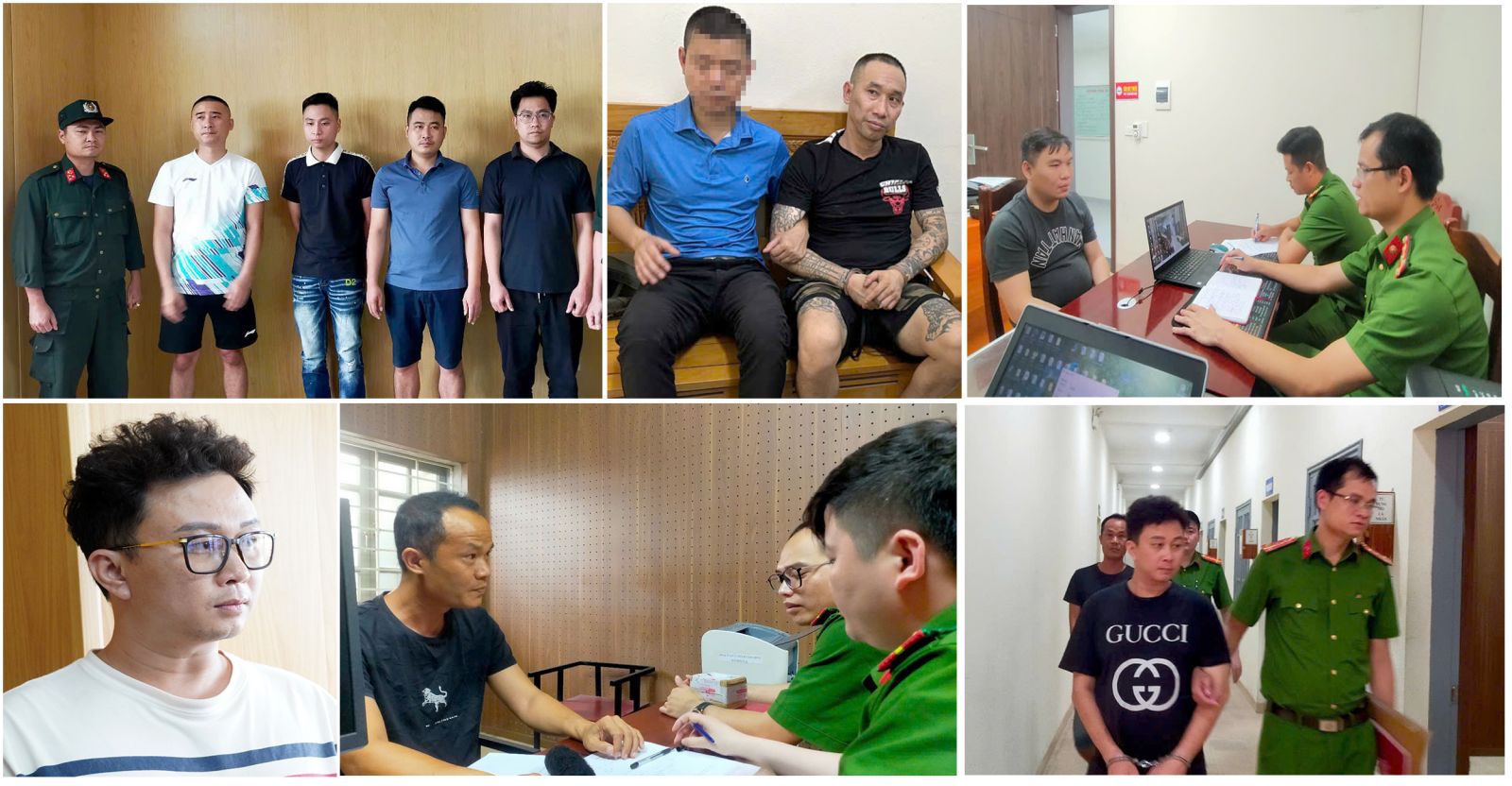 Các đối tượng liên quan đến đường dây bị bắt giữ Các đối tượng liên quan đến đường dây bị bắt giữ