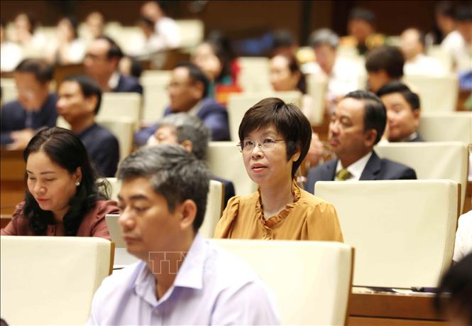 Đại biểu tham dự hội nghị tại điểm cầu chính Hội trường Diên Hồng, Nhà Quốc hội. Ảnh: Phương Hoa /TTXVN Đại biểu tham dự hội nghị tại điểm cầu chính Hội trường Diên Hồng, Nhà Quốc hội. Ảnh: Phương Hoa /TTXVN