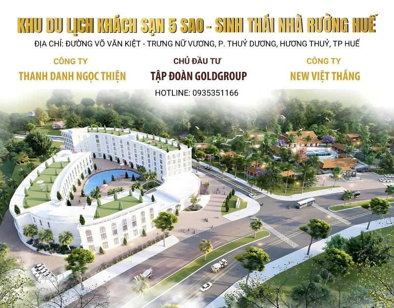 Tháng 5 - Trên công trường dự án Khu du lịch sinh thái Nhà rường 5 sao Huế